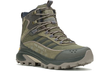 Image of Merrell Moab Speed 2 Thermo Mid Waterproof Boots - Mens, Olive, 10 US, J038413-10
