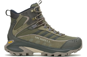 Image of Merrell Moab Speed 2 Thermo Mid Waterproof Boots - Mens, Olive, 10 US, J038413-10