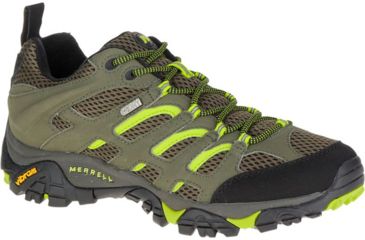 Image of Merrell Moab Waterproof Hiking Shoe - Men's-Dusty Olive/Black-Medium-9