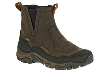 Image of Merrell Polarand Rove Pull Waterproof Winter Boot - Men's-Black/Slate-Medium-7 US