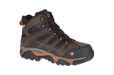 Image of Merrell Work Moab 2 Mid Peak Waterproof Shoe - Mens, Espresso, 7 J17731-7