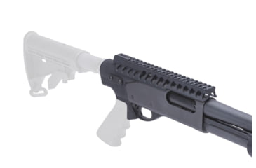Image of Mesa Tactical Adapter Mount Picatinny Rail for Remington 870, 12 Gauge, 9.5 in, Black, 93900