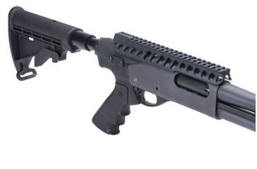 Image of Mesa Tactical High-tube Telescoping Hydraulic Recoil Stock Kit for Rem 870, Black, 9.5 in, 92290