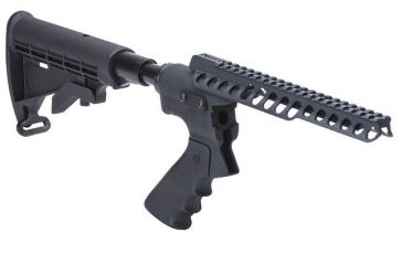 Image of Mesa Tactical High-tube Telescoping Hydraulic Recoil Stock Kit for Rem 870, Black, 9.5 in, 92290