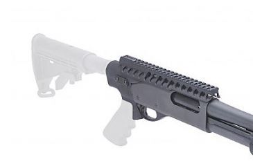 Image of High-tube Telescoping Stock Adapter and Rail Kit for Rem 870 12-GA, 9in, Black