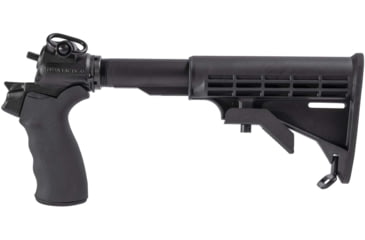 Image of Mesa Tactical Mossberg Model 500 and Mossberg Model 590 LEO Gen II Tele Collapsible Shotgun Stock Kit, 12/20 Gauge, Black, 92640