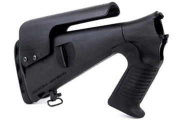 Image of Mesa Tactical Remington Model 1100 and Remington Model 11-87 Urbino Shotgun Stock, Riser, Limbsaver, 12 Gauge, Black, 90188