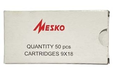 Image of Mesko 9x18mm Makarov Centerfire Pistol Ammo, 50 Rounds, RDG918MKMKO