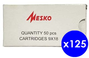 Image of Mesko 9x18mm Makarov Centerfire Pistol Ammo, 5000 Rounds