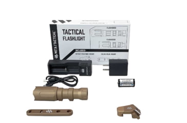 Image of Meta Tactical Flashlight Kit w/ 18350 Battery Body, Tan, MTA-FLASH18350-TN-KIT