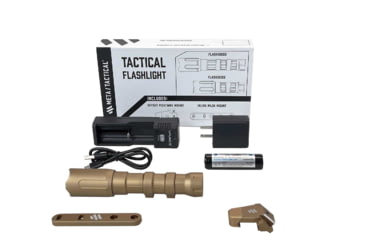 Image of Meta Tactical Flashlight Kit w/ 18650 Battery Body, Tan, MTA-FLASH18650-TN-KIT