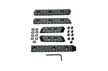 Image of Meta Tactical M-Lok Picatinny Accessory Rails Kit, Black, MTA-ACC-RAILS