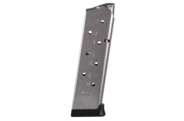 Image of Metalform 1911 Govt/Commander Magazine, 45 ACP, 8 Round, Round Follower, Removable Base, S/S, M1911458SRRB