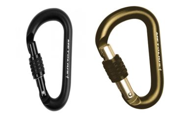 Image of Metolius Element Keylock Belay Carabiner, Black, Green