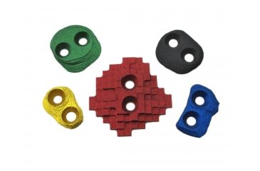 Image of Metolius Mini-Tech Screw On Footholds, 5 Pack, Assorted, MTEC205