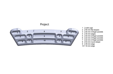 Image of Metolius Project Training Board, Black/ White Swirl, PROJ001.01