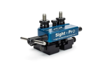 Image of MGW Armory Sight-Pro Compact Sight Tool, Universal Fit w/30 Degree Angled and Straight Sided Standard Block, Grey, MGWSP1000