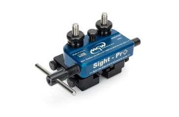 Image of MGW Armory Sight-Pro Compact Sight Tool, Universal Fit w/30 Degree Angled and Straight Sided Standard Block, Grey, MGWSP1000