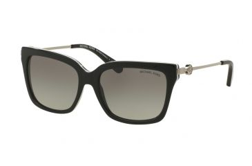 Image of Michael Kors ABELA I MK6038 Single Vision Prescription Sunglasses MK6038-312911-54 - Lens Diameter 54 mm, Frame Color Black/White