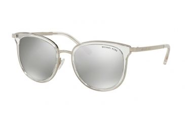 Image of Michael Kors ADRIANNA I MK1010 Progressive Prescription Sunglasses MK1010-11026G-54 - Lens Diameter 54 mm, Frame Color Clear/silver