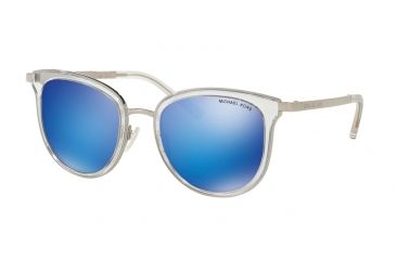 Image of Michael Kors ADRIANNA I MK1010 Progressive Prescription Sunglasses MK1010-110525-54 - Lens Diameter 54 mm, Frame Color Clear/silver