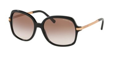 Image of Michael Kors Adrianna II MK2024 Single Vision Prescription Sunglasses, 57mm, Black, MK2024-300513-57-SV