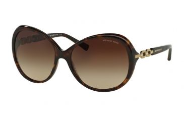 Image of Michael Kors ANDORRA F MK2008BF Single Vision Prescription Sunglasses MK2008BF-300613-58 - Lens Diameter 58 mm, Frame Color Dk Tortoise