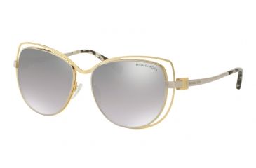 Image of Michael Kors AUDRINA I MK1013 Single Vision Prescription Sunglasses MK1013-11196V-58 - Lens Diameter 58 mm, Frame Color Gold Silver