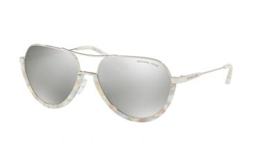 Image of Michael Kors AUSTIN MK1031 Prescription Sunglasses, 58mm, Pastel Green Mosaic/shiny Silv, MK1031-10266G-58-SV