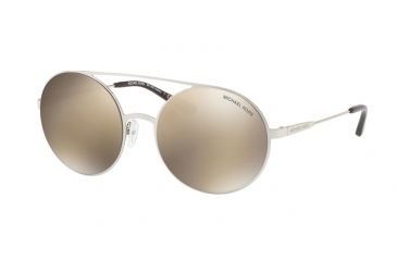 Image of Michael Kors CABO MK1027 Progressive Prescription Sunglasses MK1027-10016G-55 - Lens Diameter 55 mm, Frame Color Silver-tone