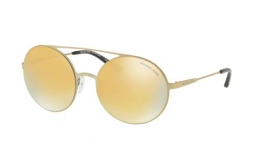 Image of Michael Kors CABO MK1027 Progressive Prescription Sunglasses MK1027-11937P-55 - Lens Diameter 55 mm, Frame Color Pale Gold-tone