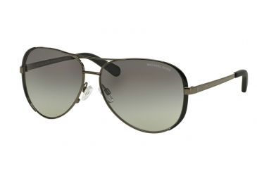 Image of Michael Kors CHELSEA MK5004 Sunglasses 101311-59 - Gunmetal / Black Frame, Grey Gradient Lenses