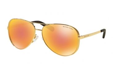 Image of Michael Kors CHELSEA MK5004 Sunglasses 1024F6-59 - Gold Frame, Pink Orange Mirror Lenses