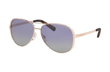 Image of Michael Kors CHELSEA MK5004 Sunglasses 11088J-59 - , Purple Grey Gradient Polar Lenses