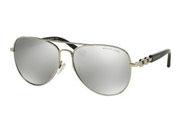Image of Michael Kors FIJI MK1003 Progressive Prescription Sunglasses MK1003-10016G-58 - Lens Diameter 58 mm, Frame Color Silver