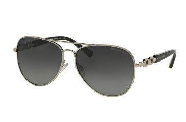 Image of Michael Kors FIJI MK1003 Progressive Prescription Sunglasses MK1003-1001T3-58 - Lens Diameter 58 mm, Frame Color Silver