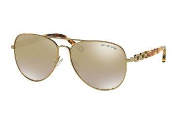 Image of Michael Kors FIJI MK1003 Progressive Prescription Sunglasses MK1003-10046E-58 - Lens Diameter 58 mm, Frame Color Gold