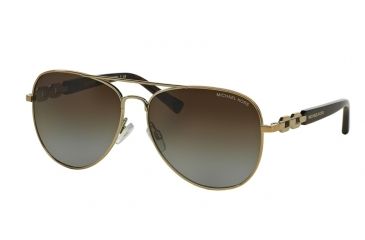 Image of Michael Kors FIJI MK1003 Progressive Prescription Sunglasses MK1003-1004T5-58 - Lens Diameter 58 mm, Frame Color Gold