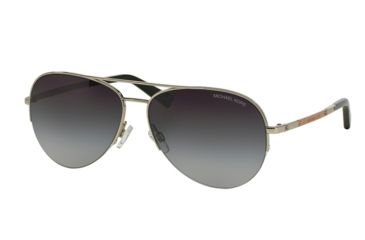 Image of Michael Kors GRAMERCY MK1001 Progressive Prescription Sunglasses MK1001-100111-59 - Lens Diameter 59 mm, Frame Color Silver