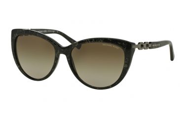 Image of Michael Kors GSTAAD MK2009 Single Vision Prescription Sunglasses MK2009-303913-56 - Lens Diameter 56 mm, Frame Color Green Sparkle