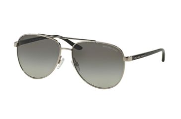Image of Michael Kors HVAR MK5007 Single Vision Prescription Sunglasses MK5007-104211-59 - Lens Diameter 59 mm, Frame Color Silver Black