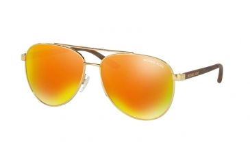 Image of Michael Kors HVAR MK5007 Single Vision Prescription Sunglasses MK5007-10436Q-59 - Lens Diameter 59 mm, Frame Color Gold