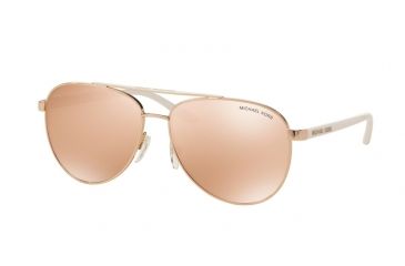 Image of Michael Kors HVAR MK5007 Single Vision Prescription Sunglasses MK5007-1080R1-56 - Lens Diameter 56 mm, Frame Color Rose Gold-tone
