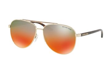 Image of Michael Kors HVAR MK5007 Single Vision Prescription Sunglasses MK5007-1212A8-56 - Lens Diameter 56 mm, Frame Color Lite Gold