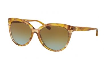 Image of Michael Kors JAN MK2045 Single Vision Prescription Sunglasses MK2045-32365D-55 - Lens Diameter 55 mm, Frame Color Yellow Floral