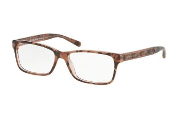 Image of Michael Kors KYA MK4043 Single Vision Prescription Eyeglasses 3251-51 - Pink Tort Graphic Frame