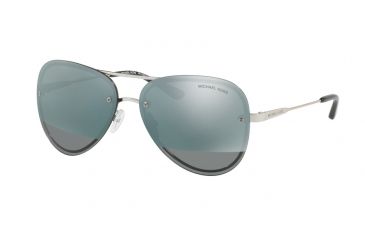 Image of Michael Kors LA JOLLA MK1026 Progressive Prescription Sunglasses MK1026-11181Y-59 - Lens Diameter 59 mm, Frame Color Silver-tone