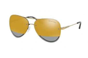 Image of Michael Kors LA JOLLA MK1026 Progressive Prescription Sunglasses MK1026-11681Z-59 - Lens Diameter 59 mm, Frame Color Pale Gold-tone