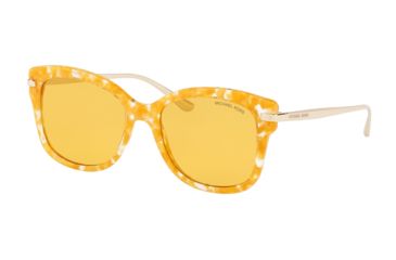 Image of Michael Kors LIA MK2047 Single Vision Prescription Sunglasses, 53mm, Golden Yellow, MK2047-338185-53-SV