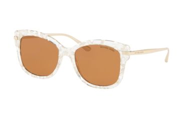 Image of Michael Kors LIA MK2047 Single Vision Prescription Sunglasses, 53mm, White, MK2047-338273-53-SV